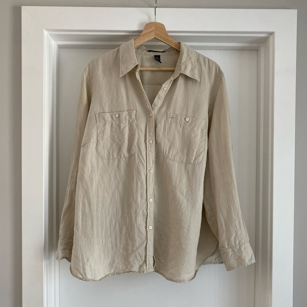Vintage Lauren Ralph Lauren Linen Button Up Shirt